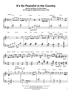 It's So Peaceful In The Country von Bill Charlap (Download) 