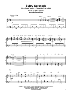 Sultry Serenade von Erroll Carner (Download) 