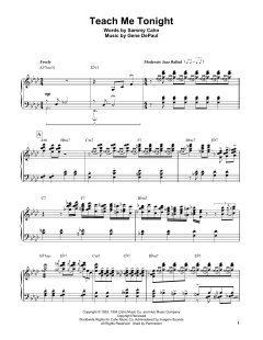 Teach Me Tonight von Gene DePaul (Download) 