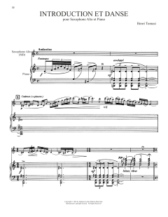 Introduction Et Danse von Henri Tomasi (Download) 