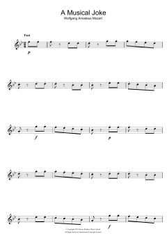 A Musical Joke von Wolfgang Amadeus Mozart (Download) 