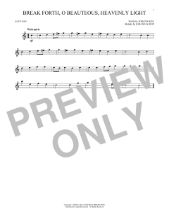 Break Forth, O Beauteous, Heavenly Light von Johann Sebastian Bach (Download) 