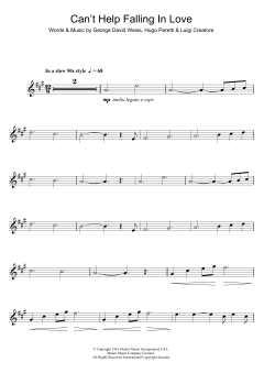 Can't Help Falling In Love von Elvis Presley (Download) 