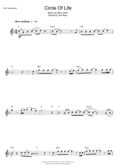 Circle Of Life von Elton John (Download) 