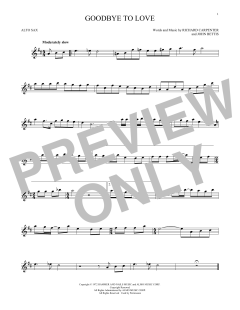 Goodbye To Love von The Carpenters (Download) 