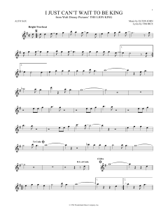 I Just Can't Wait To Be King von Elton John (Download) 