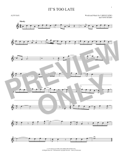 It's Too Late von Carole King (Download) 