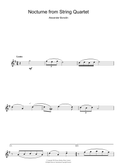 Nocturne From String Quartet No.2 von Alexander Borodin (Download) 