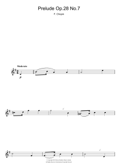 Prelude Op.28 No.7 von Frédéric Chopin (Download) 