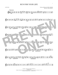 Run For Your Life von The Beatles (Download) 