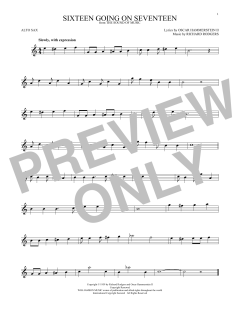 Sixteen Going On Seventeen von Richard Rodgers (Download) 