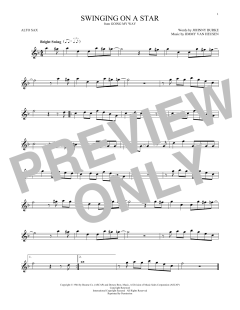 Swinging On A Star von Johnny Burke (Download) 
