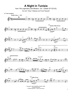 A Night In Tunisia von Charlie Parker (Download) 