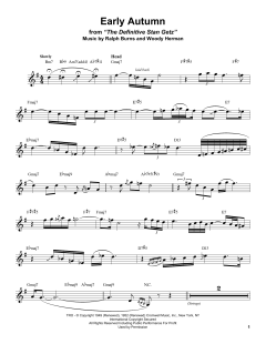 Early Autumn von Stan Getz (Download) 