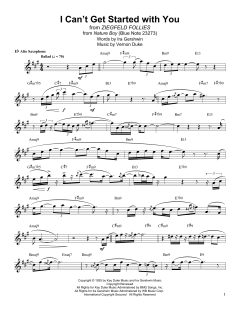 I Can't Get Started von Vernon Duke (Download) 
