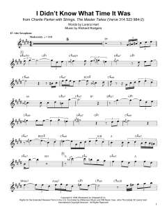 I Didn't Know What Time It Was von Lorenz Hart (Download) 