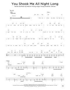 You Shook Me All Night Long von Brian Johnson (Download) 