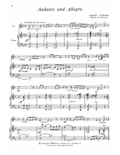 Andante And Allegro von Robert Clérisse (Download) 