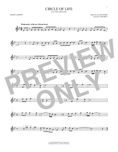 Circle Of Life von Elton John (Download) 