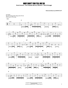 Why Don't You Tell Me So von Earl Scruggs (Download) 