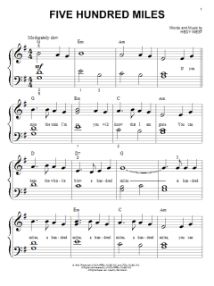 Five Hundred Miles von Peter, Paul & Mary (Download) 