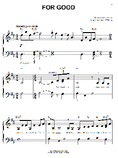 For Good von Stephen Schwartz (Download) 