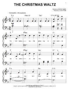 The Christmas Waltz von Sammy Cahn (Download) 