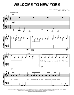 Welcome To New York von Taylor Swift (Download) 
