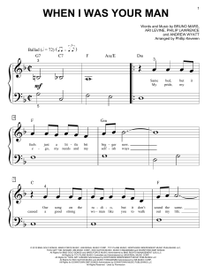 When I Was Your Man von Bruno Mars (Download) 