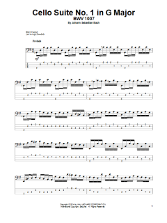 Cello Suite No. 1 In G Major, BWV 1007 (Download) 