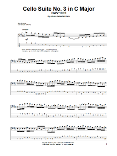 Cello Suite No. 3 In C Major, BWV 1009 (Download) 