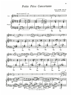 Petite Piece Concertante von Guillaume Balay (Download) 