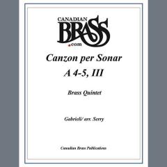 Canzon per Sonar A 4-5, III - Full Score von Canadian Brass Quintet (Download) 