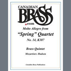 Molto Allegro from Spring Quartet, No. 14, K 387 - Trombone von Canadian Brass Quintet (Download) 
