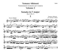 Trattenimenti armonici per camera - 12 Sonatas, op. 6 No. 5-8, Vol. 2 von Tomaso Giovanni Albinoni 