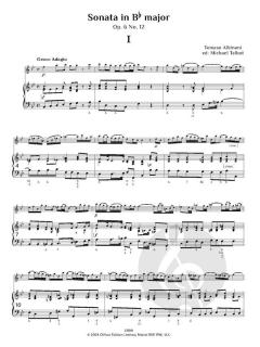 Trattenimenti armonici per camera - 12 Sonatas, op. 6 No. 9-12, Vol. 3 von Tomaso Giovanni Albinoni 