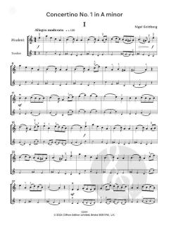 Concertinos for Young Violinists von Nigel Goldberg 