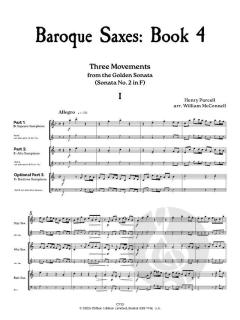 Baroque Saxes 4 von Henry Purcell (Download) 