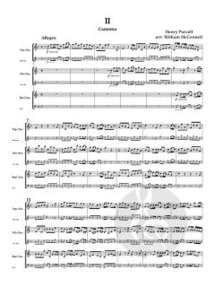 Baroque Saxes 4 von Henry Purcell (Download) 