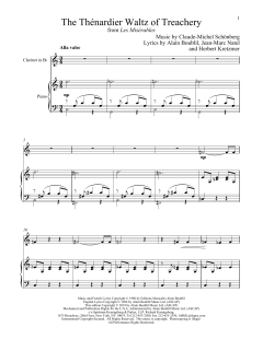 The ThÃ©nardier Waltz Of Treachery von Alain Boublil (Download) 
