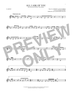 All I Ask Of You von Andrew Lloyd Webber (Download) 