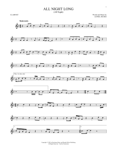 All Night Long von Lionel Richie (Download) 