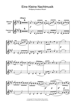 Allegro from Eine Kleine Nachtmusik K525 von Wolfgang Amadeus Mozart (Download) 