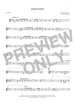 Apologize von Ryan Tedder (Download) 