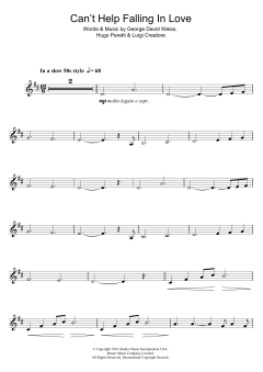 Can't Help Falling In Love von Elvis Presley (Download) 
