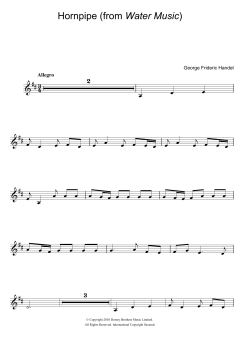 Hornpipe von Georg Friedrich Händel (Download) 