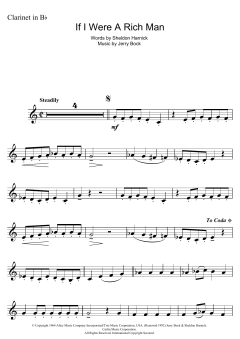 If I Were A Rich Man von Jerry Bock (Download) 