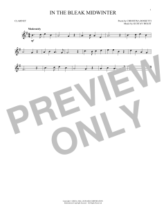 In The Bleak Midwinter von Gustav Holst (Download) 