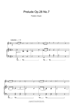 Prelude Op.28 No.7 von Frédéric Chopin (Download) 