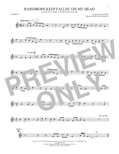 Raindrops Keep Fallin' On My Head von Hal David (Download) 